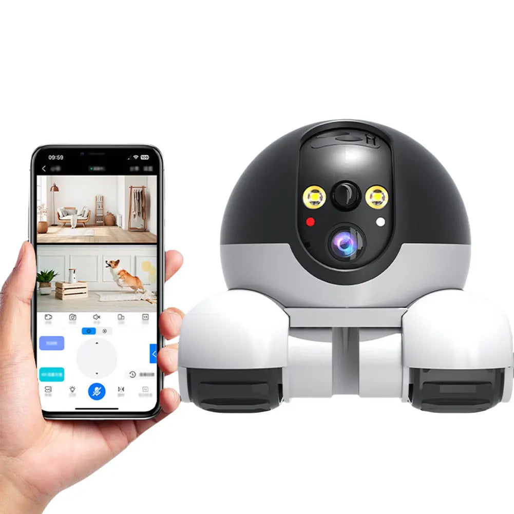 Robot Camera Auto Tracking 1080P Dual Lens Indoor Security Camera Robot 2-Ways Talk Night Vision for Baby Dog Pet Monitor IP Cam